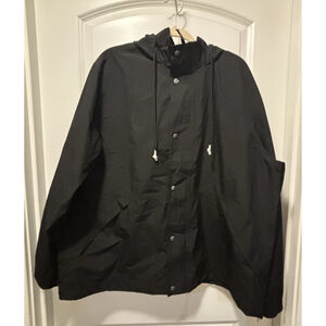 Goodfellow & Co Men’s XXL Black Hooded Water Resistant Jacket Zip Snap